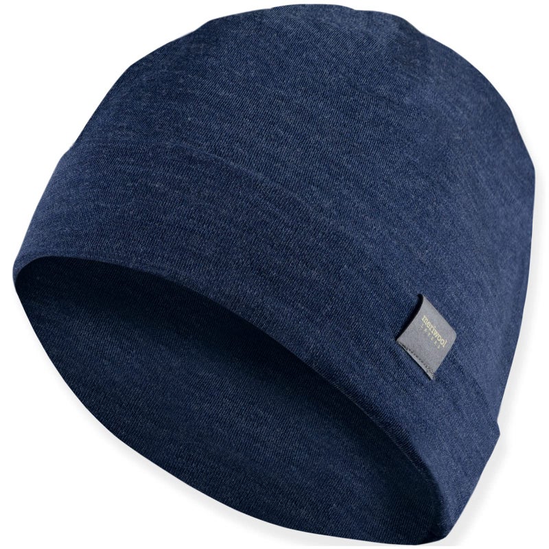 MERIWOOL Unisex Merino Wool Cuff Beanie Winter Hat for Men and Women Khaki - Image 1